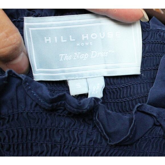 Hill House Navy Blue Smocked Ellie Nap Midi Dress Size Small - Picture 5 of 5